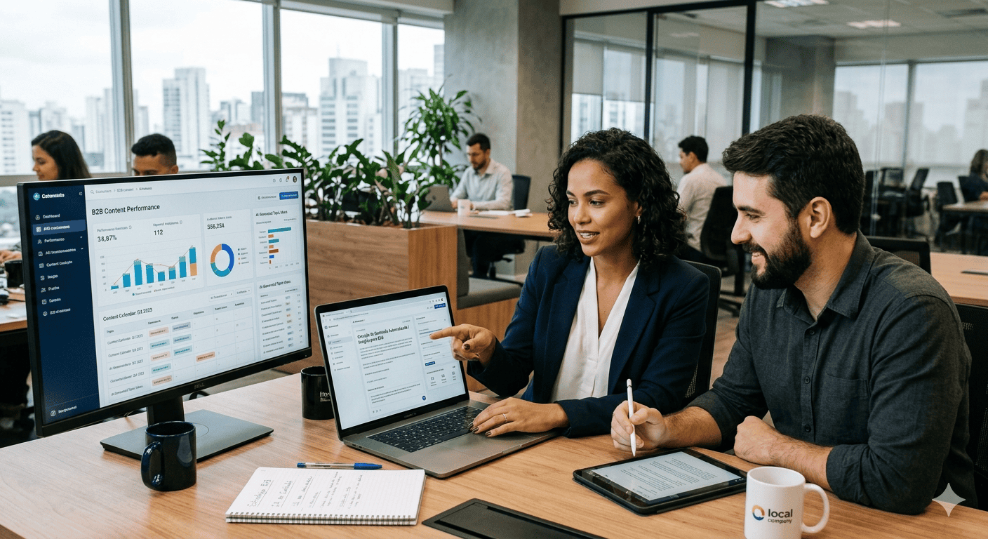 IA na produção de conteúdo B2B